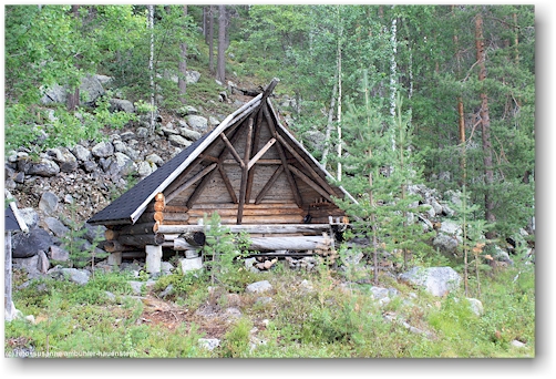 nurkkalammin taukopaikka - schutzhuette am fuss des suomutunturi