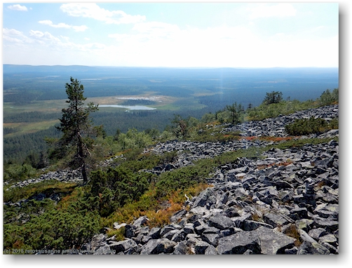blick vom noitatunturi im pyhae-luosto nationalpark richtung suedwesten