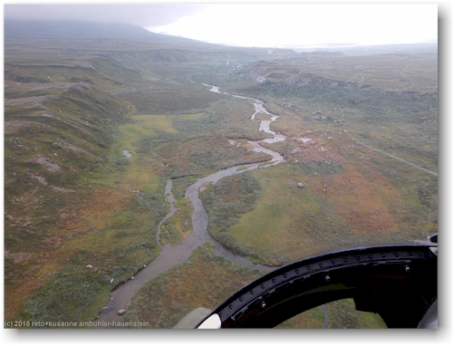 blick aus dem helikopter auf den autsutj-jakka