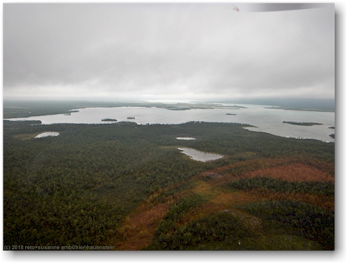 blick aus dem helikopter auf nuortaluokta