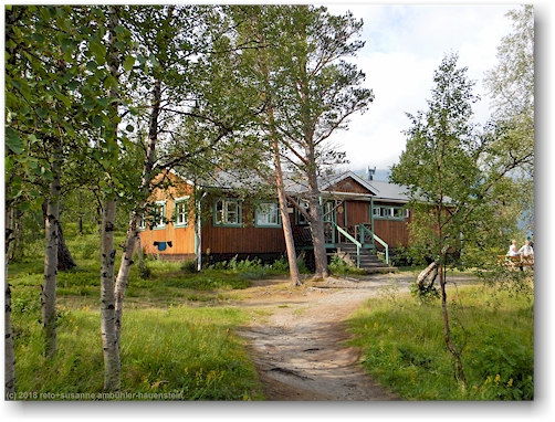 saltoluokta fjaellstation - nebengebaeude mit sauna