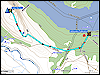 geplante route saltoluokkta - lulep kierkau - saltoluokkta