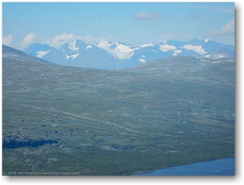 blick vom lulep kierkau richtung norwegische berge