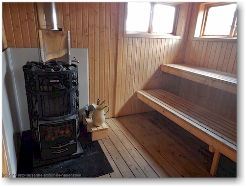 sauna bei der aktsestuga