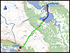 geplante route sitojaurestugorna - svine - aktsestuga