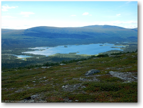 blick vom kungsleden bei partekietje auf den rittak