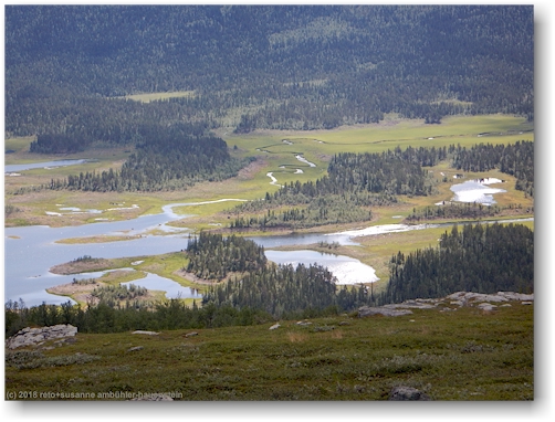 blick vom kungsleden bei partekietje auf den rittakjakko