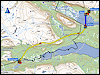 geplante route aktsestuga - laitaure - partestugan