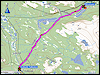 geplante route partestugan - kvikkjokk