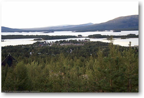 blick vom oeberget auf arjeplog