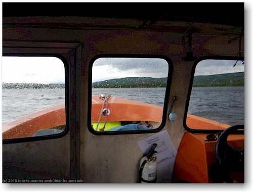 ueberfahrt mit dem wassertaxi von adolfstroem nach baeverholmen - blick nach vorne
