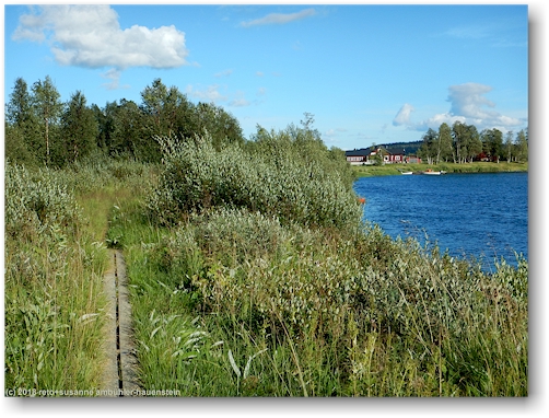 uferweg entlang des laisaelven bei baeverholmen
