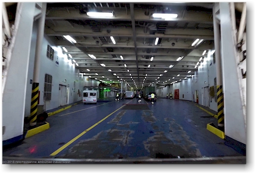 autodeck in der faehre der stena line