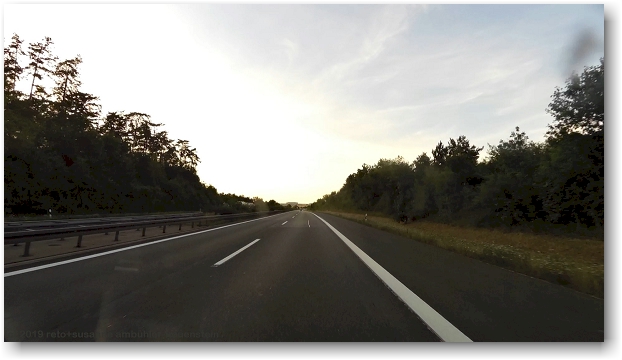 abendhimmel ueber der A81