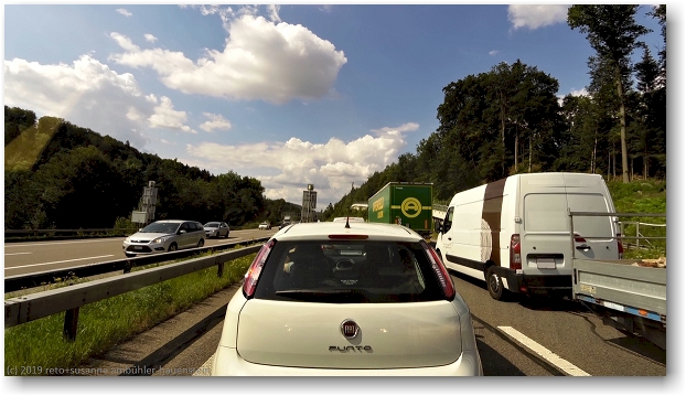 stau auf der A1 bei winterthur