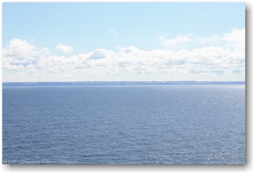 blick von der finnlady auf die insel bornholm