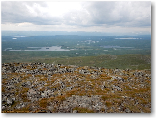 blick vom gipfel des pieljekaise richtung norden