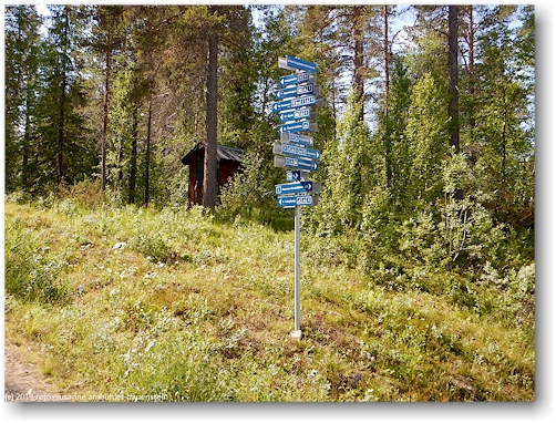 wegweiser am kungsleden bei ammarnaes