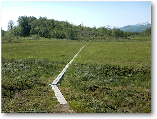 steg im verlauf des kungsleden entlang des taernasjoe