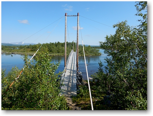 dritte bruecke im verlauf des kungsleden ueber den vottakken