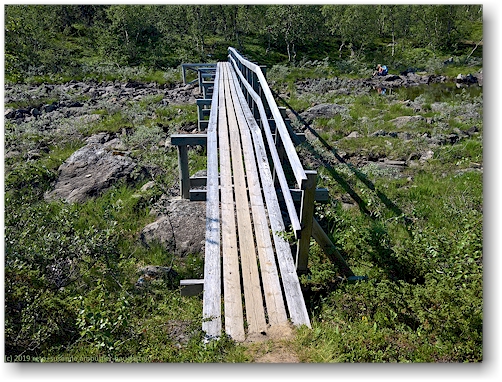 sechste bruecke im verlauf des kungsleden ueber den vottakken
