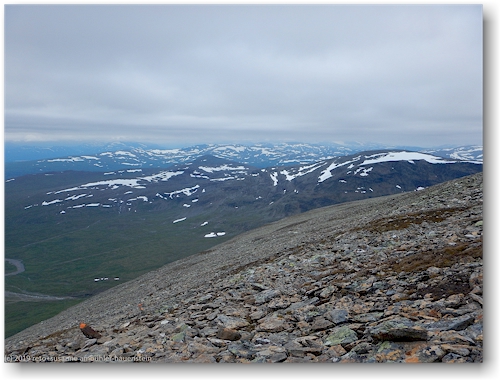 blick auf die berge westlich des norra sytertoppen
