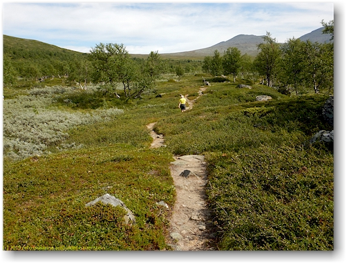 wanderweg auf dem marsfjaell