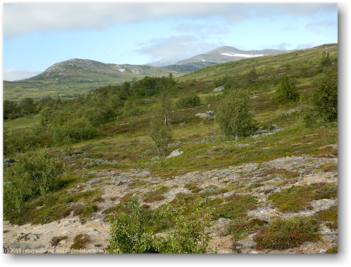 mittagsrast auf der flanke des soedra kyrkstensskaftet
