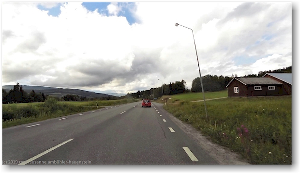 strasse E14 kurz vor dem saa camping