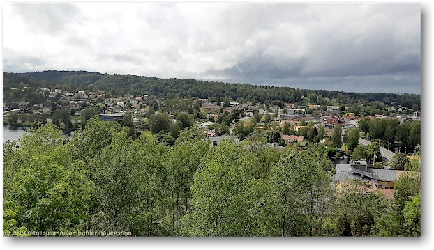 blick vom vandrarhem auf bengtsfors