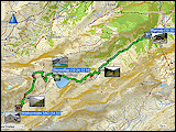wegstrecke und hoehenprofil der wanderung von der iffigenalp zur wildhornhuette