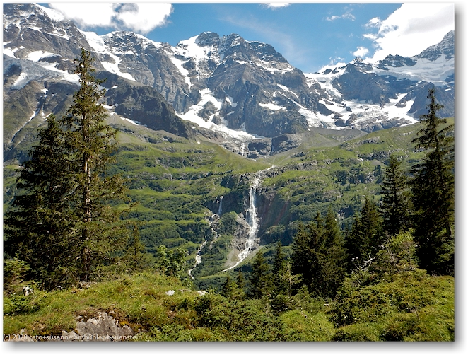 holdrifall und talbachfall mit grosshorn