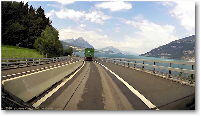 autobahn A8 entlang des thunersees
