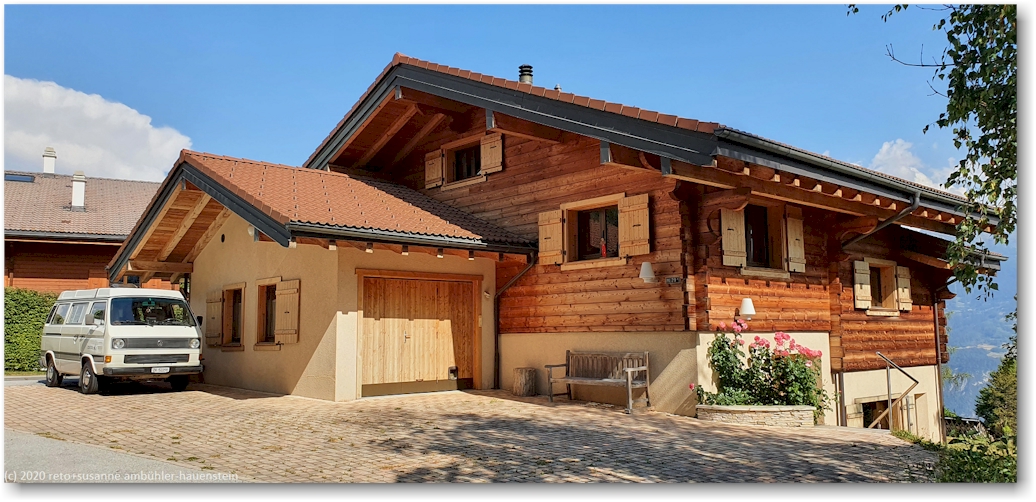 unser jogi neben dem chalet carlo in arbaz