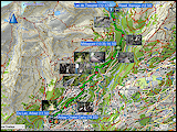 karte und hoehenprofil der wanderung vom lac de tseuzier entlang der bisse d'ayent nach arbaz