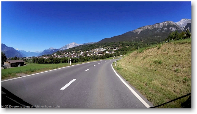 blick von der route-de-saviese richtung drone