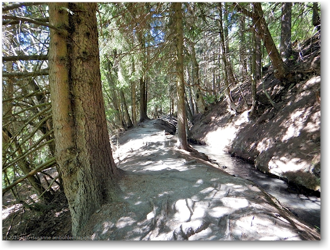 wanderweg entlang der bisse du torrent-neuf