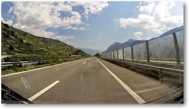 autobahn A9 westlich von ollon