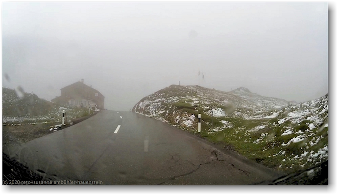 schnee auf der albula-passhoehe