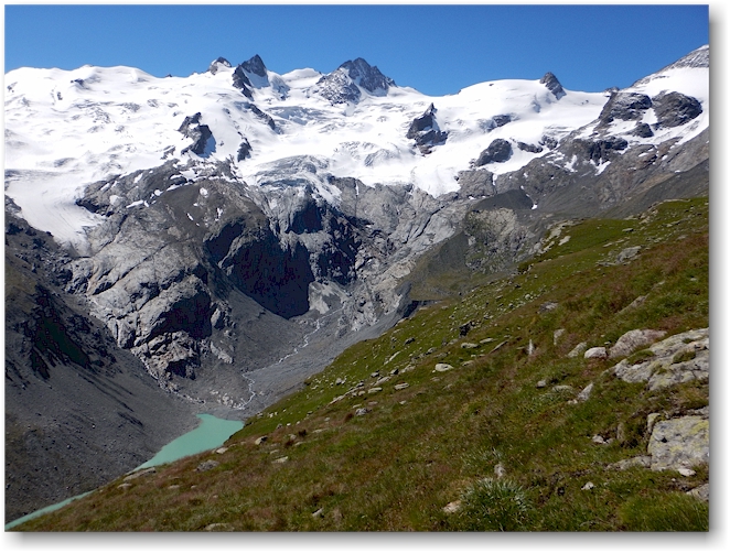 lej da vadret mit vadret da la sella und vadret da roseg