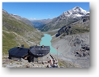 chamanna coaz und lej da vadret im val roseg