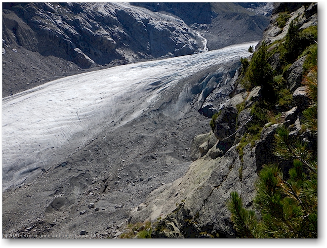 blick von chamin auf den vadret da morteratsch