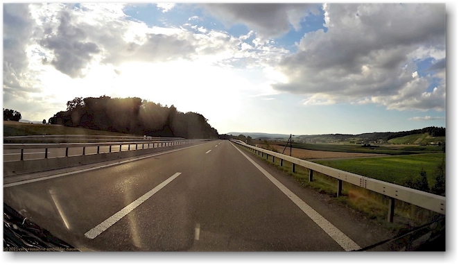 unterwegs auf der A4 bei oerlingen