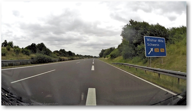 ausfahrt wismar im verlauf der A20