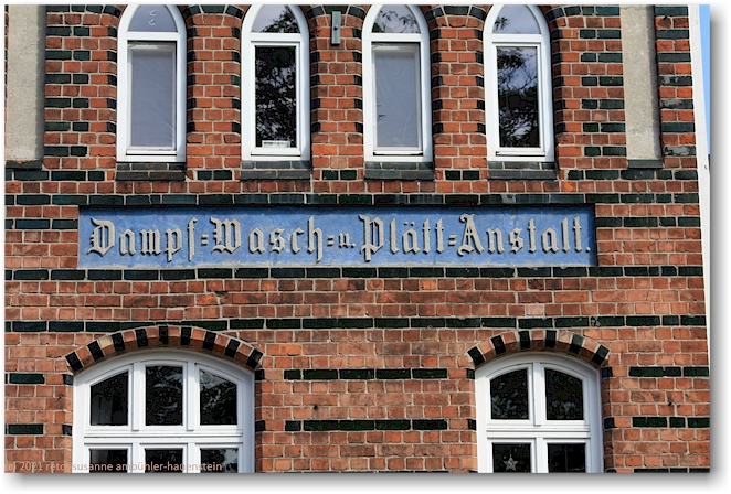dampf wasch- und plaett-anstalt in wismar