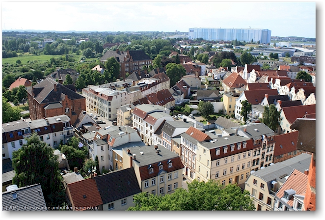 aussicht vom turm der sankt georgen kirche richtung westen