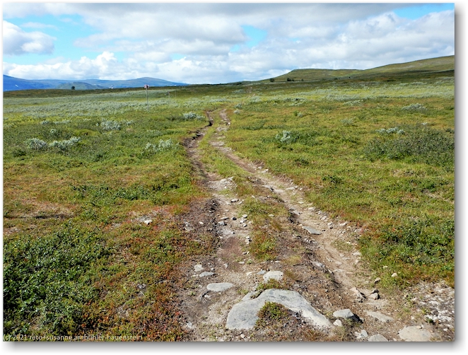 wanderweg ueber's kalfjaell
