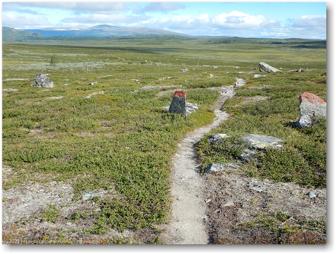 wanderweg auf dem kalfjaell