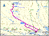 geplante route saelkastugorna - njallavaratje - kaitumjaurestugorna