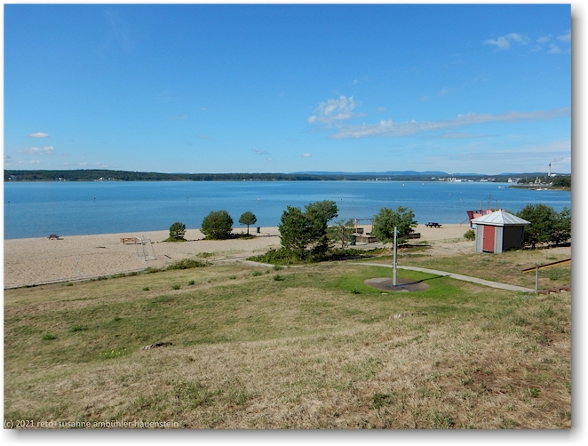strand beim malnbadens camping bei hudiksvall